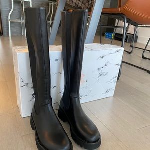 Willow Knee High Chelsea Boots